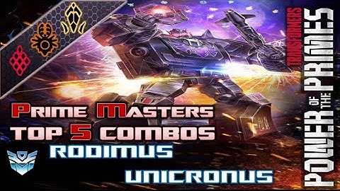 Rodimus Unicronus Top 5 Prime Master Combos // Transformers Power of the Primes
