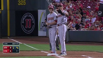 ARI@CIN: Owings connects on an RBI single to center