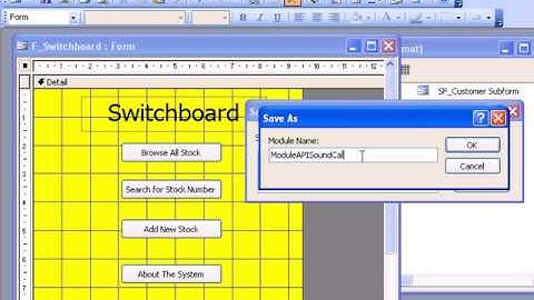 2.30  Using VBA and API to Embed Audio Files in Access Forms