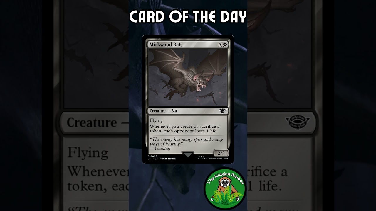 Gibbon's Card of the Day | Mirkwood Bats | Episode 236 | #MTG - YouTube