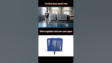 cut off sheet metal vertical storage racks   #storagesolution