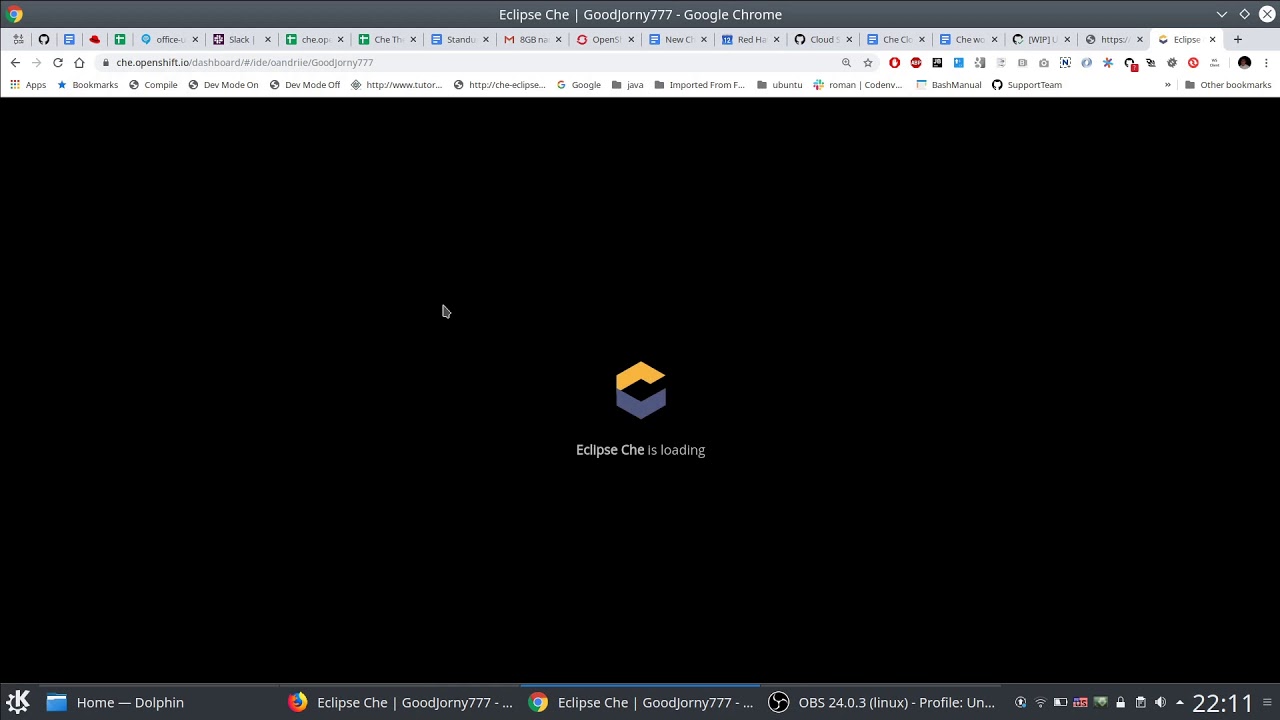 Cloud Shell Che Workspace - YouTube