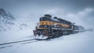 Abandoned Giant Snowplow Train Frozen on a Mountain — Epic Rebuild