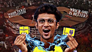 SEASON TICKET കിട്ടിയേ 😍 | ഏതാണ് സൂപ്പർ? | Kerala Blasters