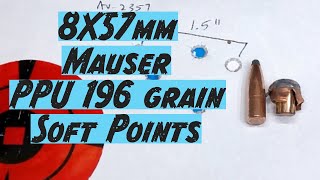 8X57mm Mauser 196 Grain PPU Soft Point
Trying out some PPU 196 grain soft point bullets in 8mm Mauser. They shot really well with IMR 4064 and H4895 with velocities of 2,300 feet per second. Expansion was penetration in water jugs was excellent and I am sure that they will take care of business. Thanks for Watching.
***All Shooting done on Safe and Private Range*** 8X57mm Mauser 196 Grain PPU Soft Point