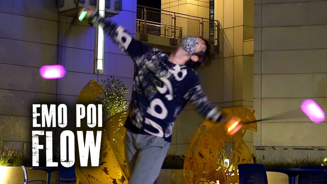 Led Poi Performance Emo Flow: Orb LED Poi Performance - YouTube