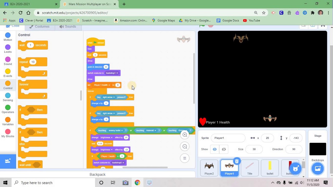 How to make a 2 player shooter on scratch 2 - YouTube