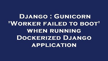 Django : Gunicorn 