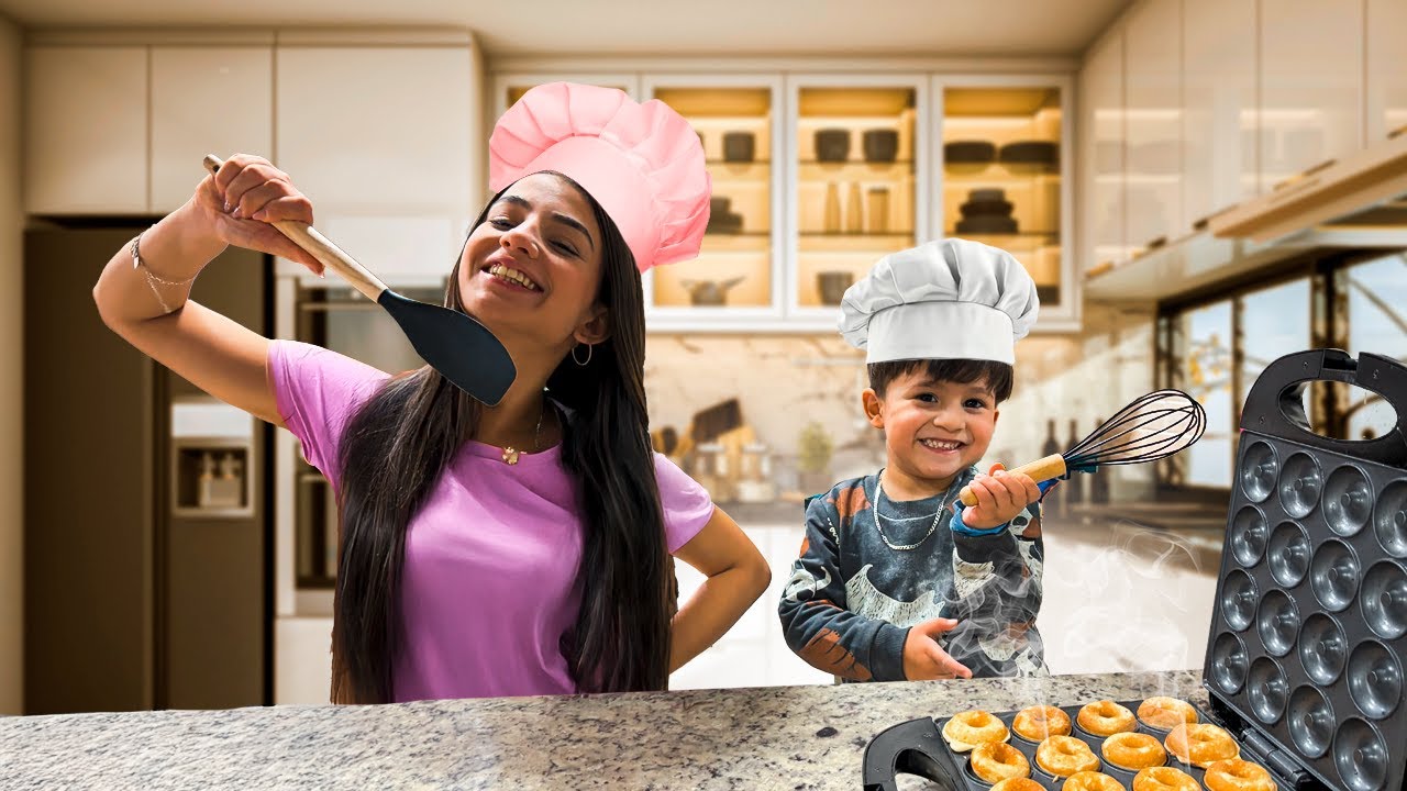 FIZ MINI DONAUTS COM MEU IRMÃOZINHO PARA SURPREENDER UMA PESSOA