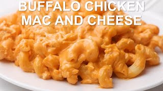 Crockpot Buffalo Chicken Mac and Cheese #BuffaloChicken #CrockpotRecipe #dinner #recipe