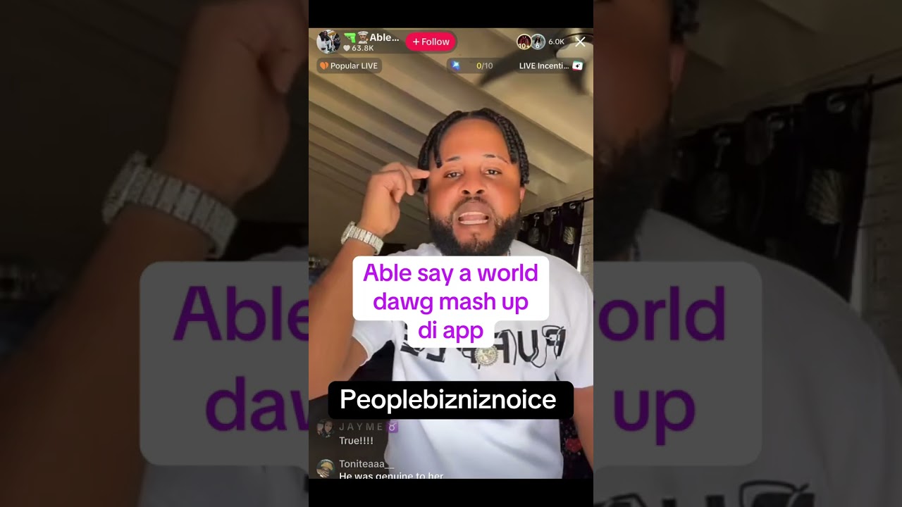 Able say world dawg mash up di app