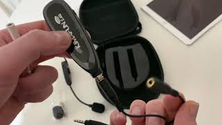 KM-G100-1 KIMAFUN 2.4G Wireless Microphone Review - YouTube