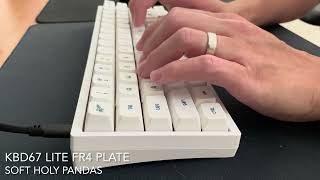 Soft Holy Panda Switch Typing Sound on Kbd67 lite with FR4 Plate screenshot 5