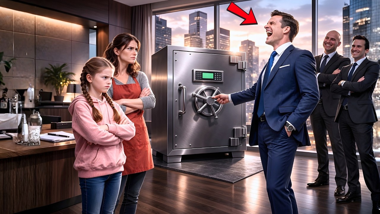 “ABRA O COFRE E FIQUE COM 100 MILHÕES” — ELE RIU DA FILHA DA FAXINEIRA… ATÉ ELA SURPREENDER TODOS