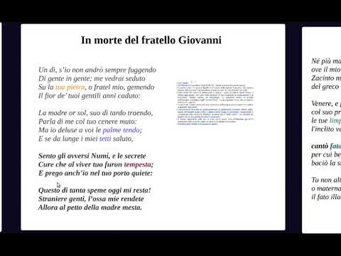 In Morte Del Fratello Giovanni Youtube