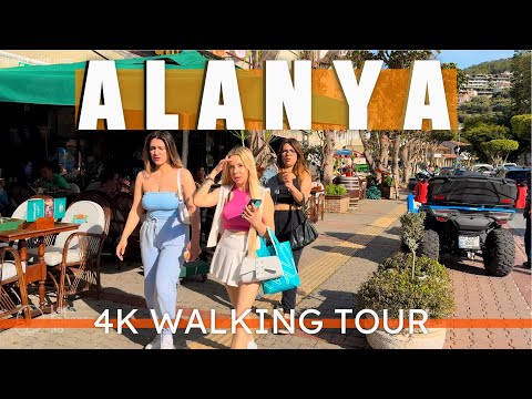 ALANYA, TÜRKEI - RUNDGANG DURCH DAS STADTZENTRUM VON ALANYA 4K HDR