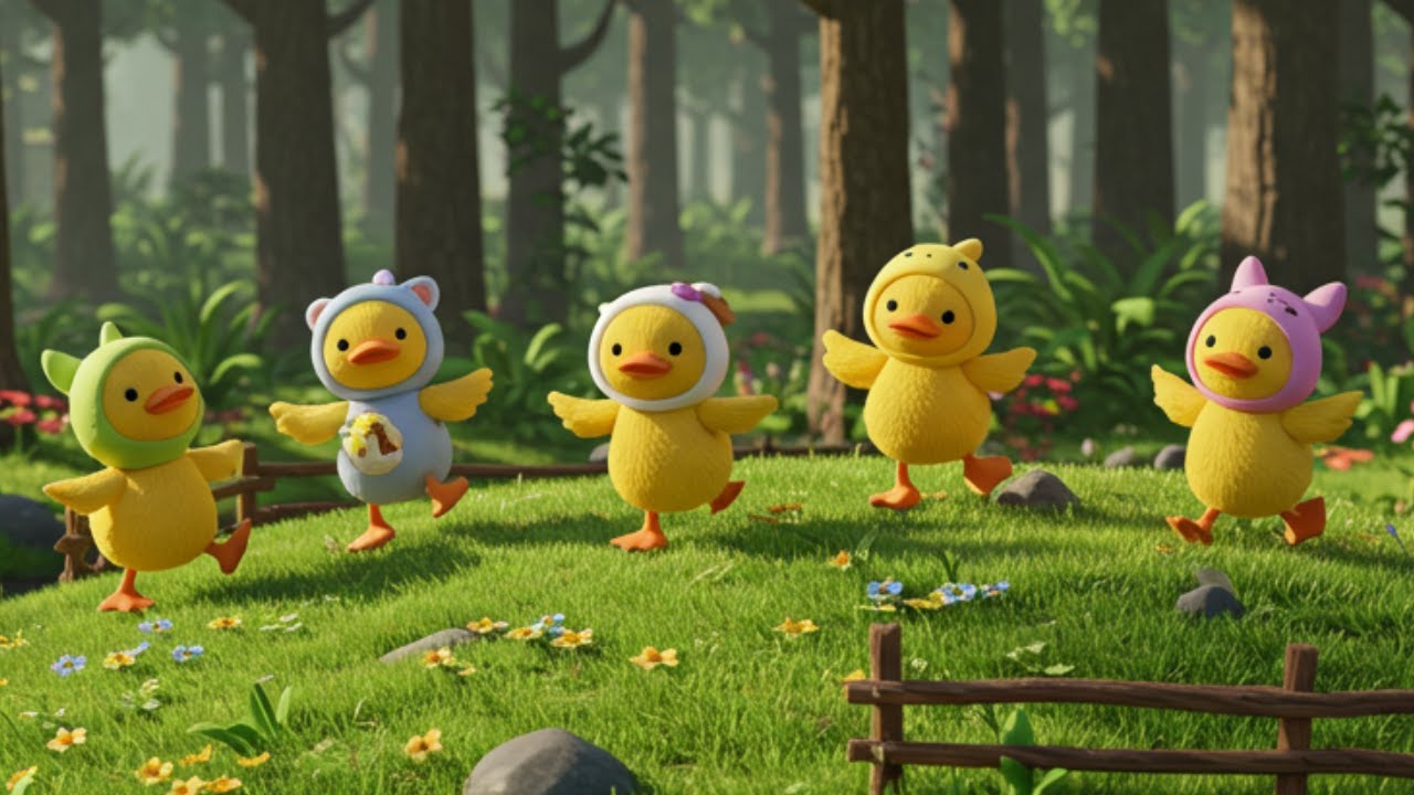 5 Little Ducks Learning Song | Educational Kids Songs | Fun Learning for Children