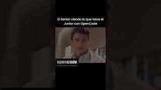 El Senior viendo lo que hace el Junior con OpenCode