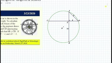 Lengths of Secants & Tangents in a Circle (a.k.a. Power of Point)