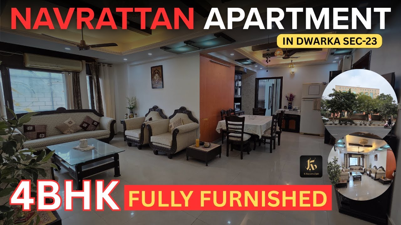4BHK Apartment For Sale | Navrattan Apartment Dwarka Sector-23 | With Bharat Vandana Park View