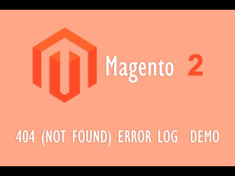 404 (Not Found) Error Log Admin Demo for Magento 2