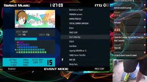 Start a New Day - Sota F. (My third 15 cleared after a decade!)