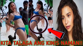 NAHUBARAN!! Nang Isang Unggoy SI Yassi Pressman Habang Naliligo Sa Beach!!