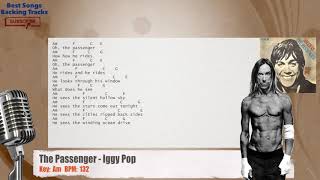 Video thumbnail of "🎙 The Passenger - Iggy Pop Vocal Backing Track with chords and lyrics"