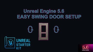 Unreal Engine 5.6 – Easy Swing Door Blueprint Tutorial (Beginner Friendly)