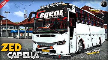 Bus Simulator Indonesia : First Time Zed Capella Bus Mod I Released I New Bus Mod I #bussidmod