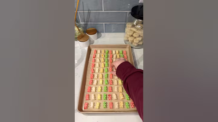 viral frozen gummy bears recipe 🍋🧸 #recipe #shorts #dessert #easydessert #gummybear #easyrecipe