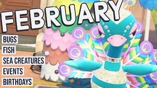Animal Crossing New Horizons Guide to FEBRUARY! Bugs, Fish, Events and More! (Northern Hemisphere)