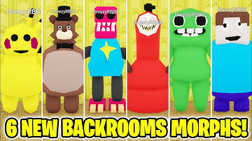 How to get ALL 6 NEW BACKROOMS MORPHS in Backrooms Morphs (ROBLOX)