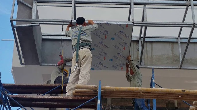 Quy trình thi công tấm Alu từ A tới Z // Use of Aluminium In Building  Construction - YouTube