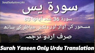 036 Surah Yaseen Sirf Urdu Tarjuma - سورة ياسين صرف اردو ترجمہ - Surah Yaseen Urdu Translation #4k