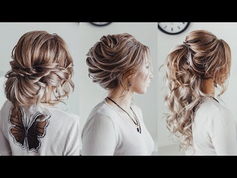 3-hairstyle-ideas-with-extensions-|-loose-bun-french-twist-|-curled-ponytale-kuklalu-compilation