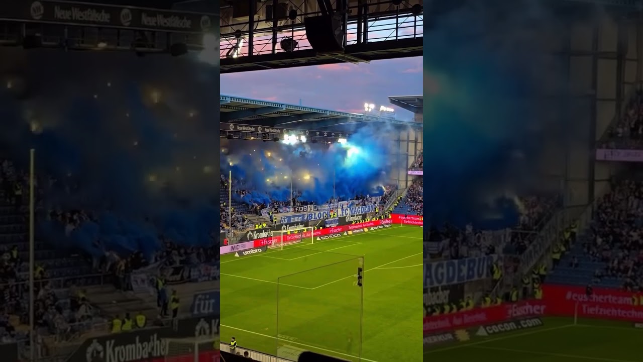 Pyro FC Magdeburg Fans in Bielefeld | 2.Bundesliga "12.09.2025"