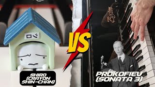 Prokofiev Sonata No. 3 VS Shiro (Crayon Shin-chan)