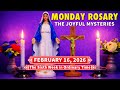 Today Holy Rosary Monday 💜 February 16, 2026 💜 Joyful Mysteries of the Rosary