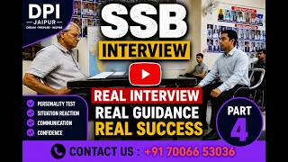 SSB Personal Interview Part- 4 by Ex Brigadier Mangej Singh #ssb #ssbinterview #dpijaipur