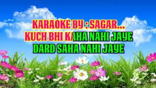 KAASH TUM MUJHSE EK BAAR KAHO   AATISH   ORIGINAL KARAOKE   YouTube