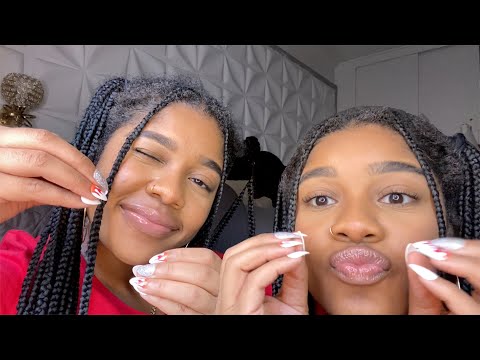 ASMR- Twin Nail Tapping 👭🏽(LAYERED + BINAURAL) 💓✨