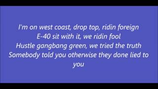 E-40 Ft. Chris Brown & T.I. -- Episode [Lyrics on screen] Resimi