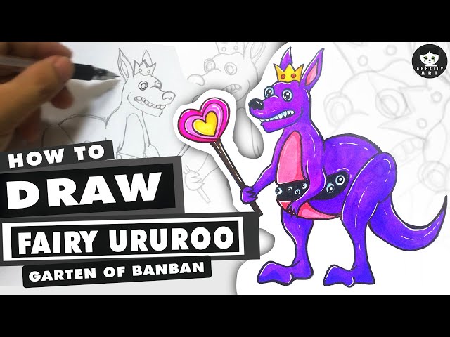 COMO DESENHAR O FAIRY URUROO  Garten of Banban 3 - passo a passo, fácil e  rápido 