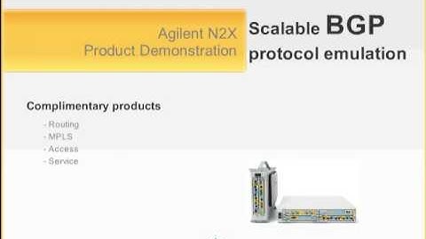 Agilent N2X Scalable BGP Protocol Emulation - Part 8 - Summary