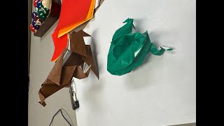 Origami ASMR ~ Oriental Paperfolding~Standing Stallion and Bullfrog ~ Part 3...@andrewwestberg1126