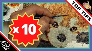 How to Paint REALISTIC FUR in Watercolor (10 QUICK TIPS)