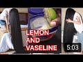 HOW TO USE VASELINE AND LEMON FOR HAIR GROW 3cm PER DAY VERY FAST