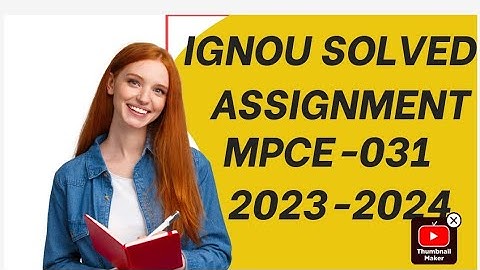MPCE-031 SOLVED ASSIGNMENTS 2023-2024 SESSION @ignouassignments27