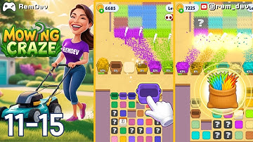 From Grass to Haystacks – Mowing Craze Level 11-15 Puzzle Fun